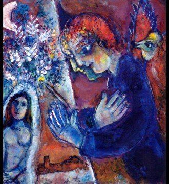 Artiste chez Chevalet contemporain Marc Chagall Peinture à l'huile